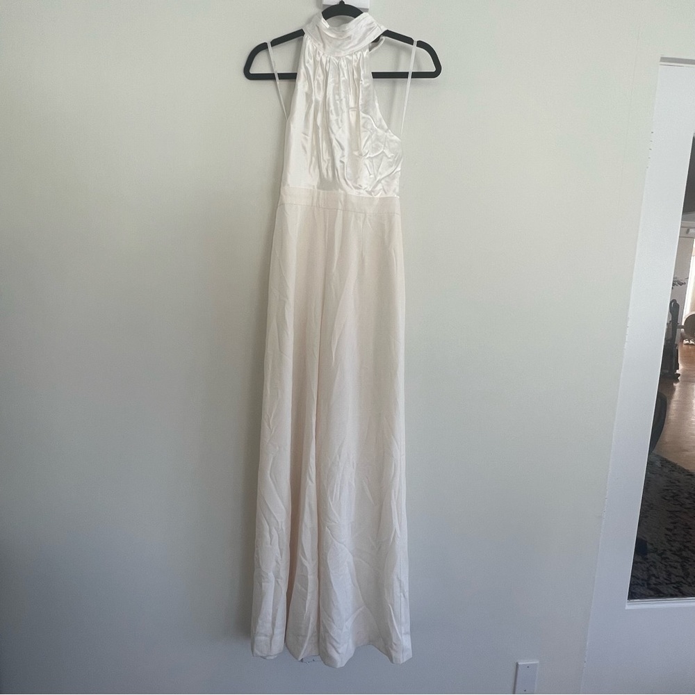 Anthropologie BHLDN White Jill Stuart Jumpsuit Size 4 NWT JB - Picture 5 of 10